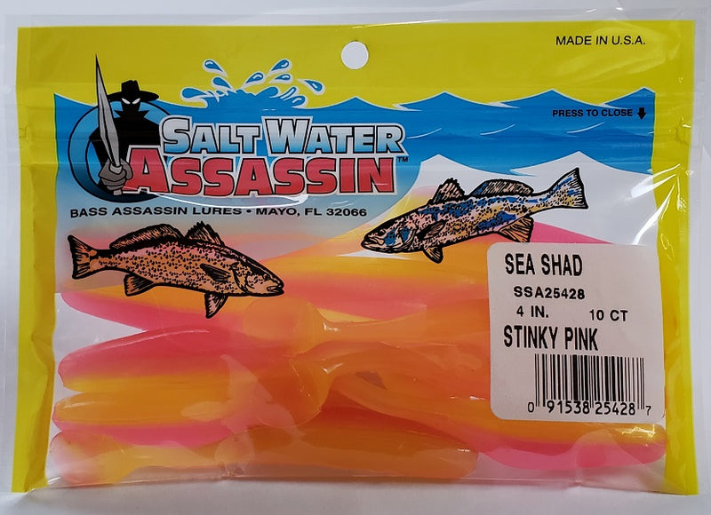 SaltWater Assassin Sea Shad Stinky Pink