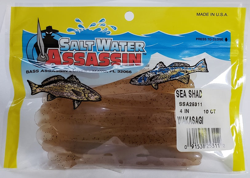 SaltWater Assassin Sea Shad Wakasagi 4" 10pk