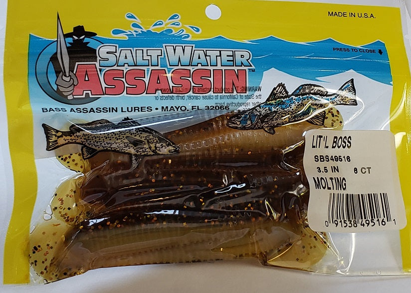 SaltWater Assassin Lit'l Boss Molting 3-1/2"