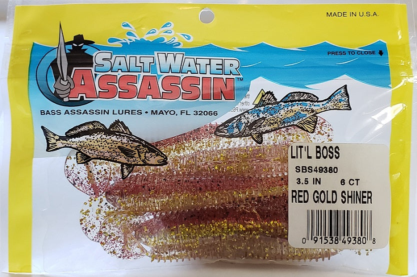 SaltWater Assassin Lit'l Boss Red Gold Shiner