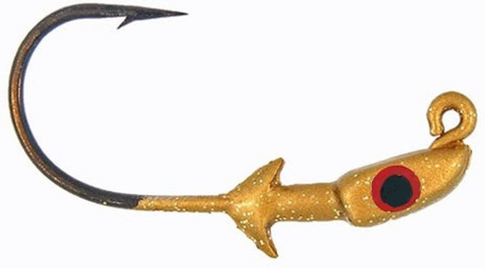 Saltwater Assassin Pro Elite Jigheads Gold 1/8oz 3pk