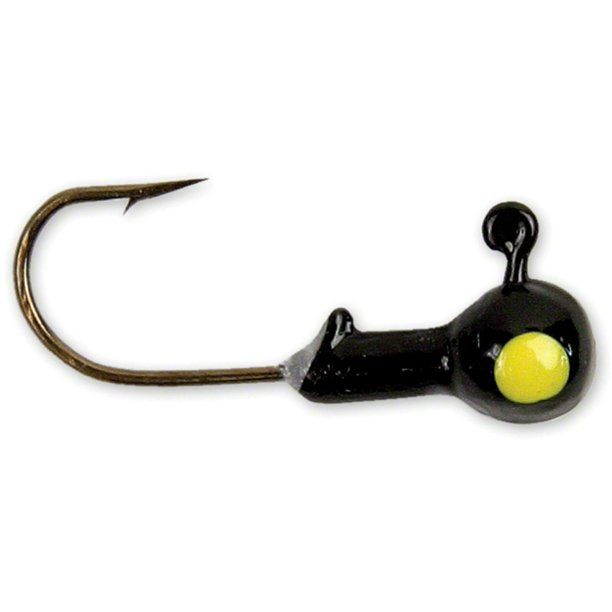 Sea Striker Got-Cha Round Jig Heads Black 1/8oz 10pk