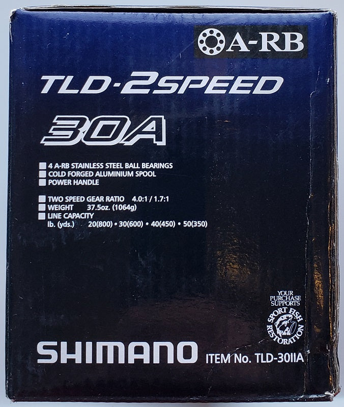 Shimano TLD-2 Speed 30A Conventional Reel TLD30IIA
