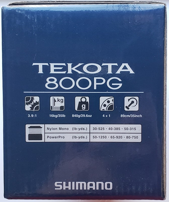 Shimano Tekota 800PG Conventional Reel TEK800PGA