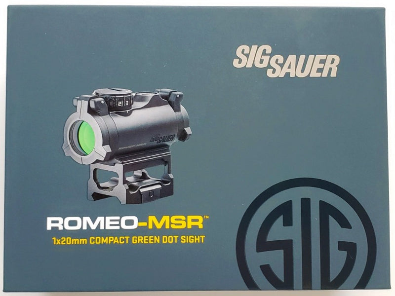 Sig Sauer Romeo-MSR 1x20mm Compact Green Dot Sight SOR72002