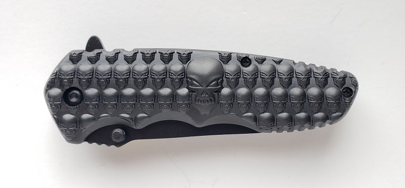 Sona Skull Folding Pocket Knife T273843