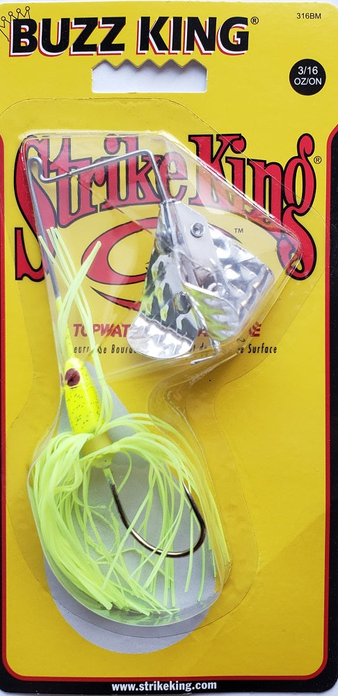Strike King Tri-Wing Buzz King Top Water Buzzbait Lure