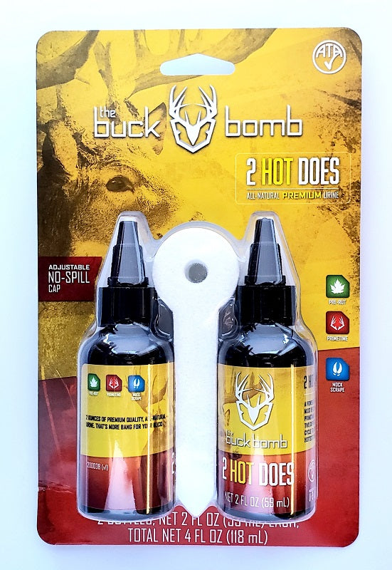 The Buck Bomb 2 Hot Does with Wicks 4oz