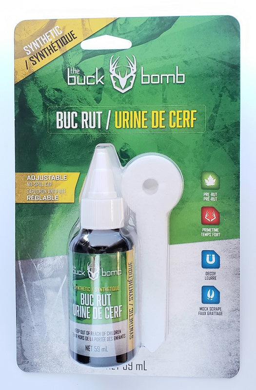 The Buck Bomb Synthetic Buc Rut 2oz w/ Wicks