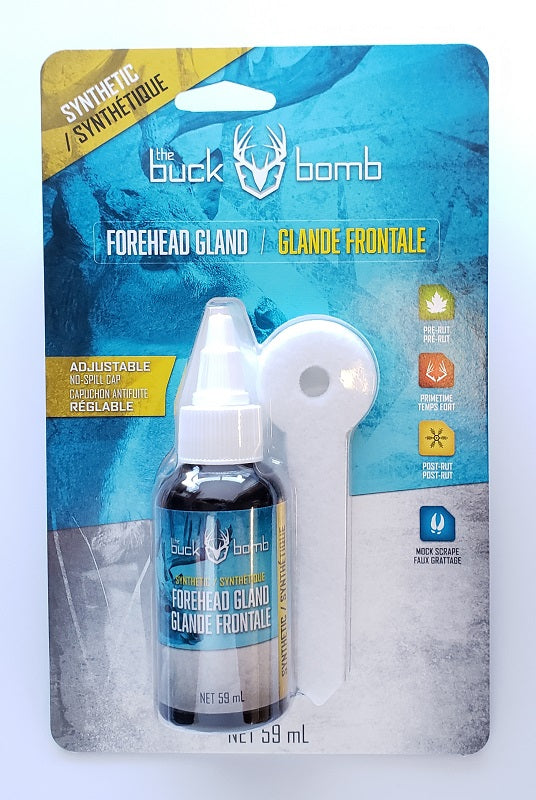 The Buck Bomb Synthetic Forehead Gland Liquid 2oz w/ Wicks