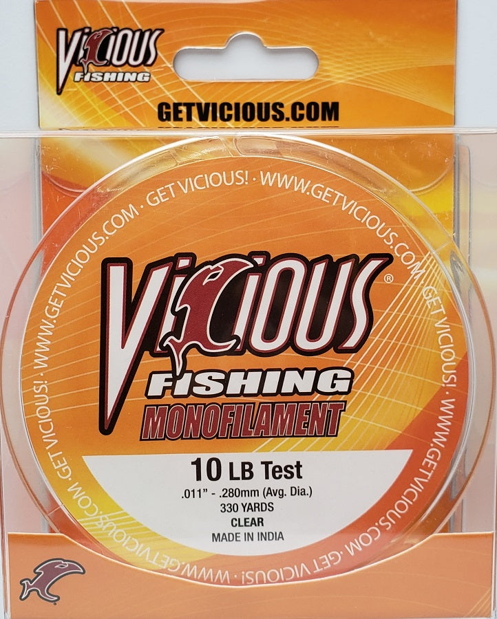 Vicious Monofilament Fishing Line 10lb 330yds
