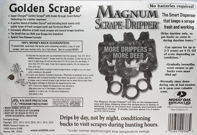 Wildlife Research Magnum Scrape-Dripper with Active Scrape Scent 386