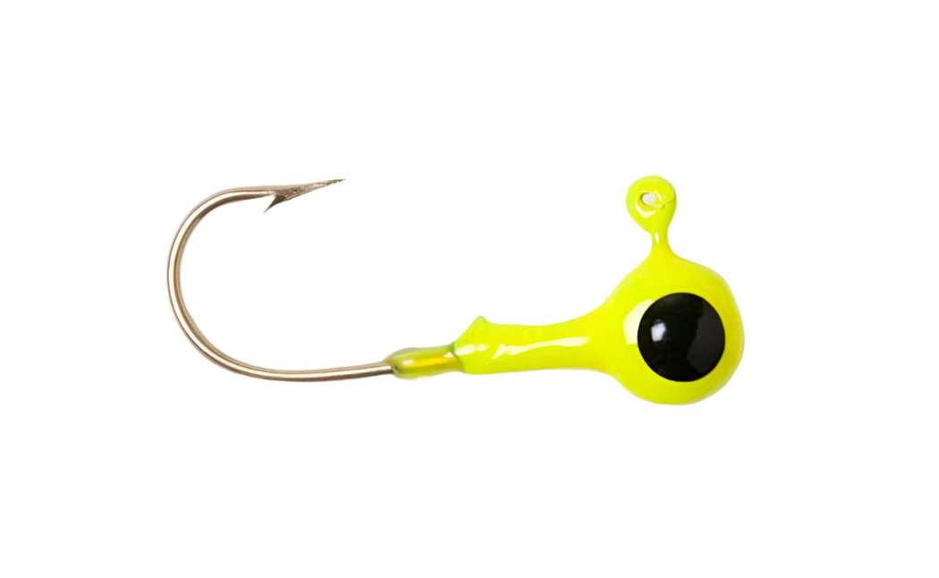 betts spin fishing lures Betts Jigheads 1/8 10PK Chartreuse