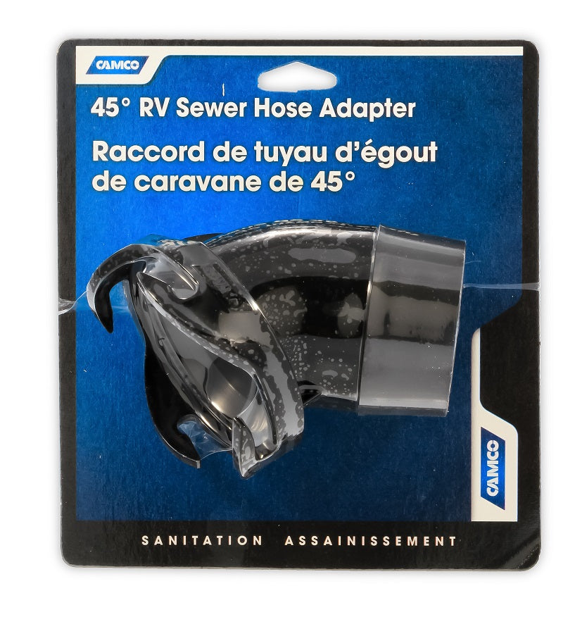 Camco 45° RV Sewer Hose Adapter 39403
