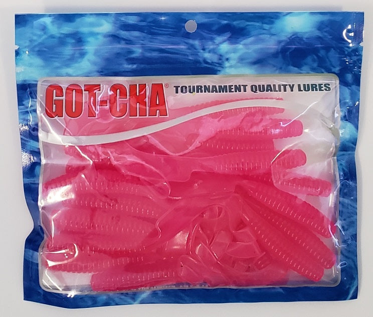 Sea Striker Got-Cha Curltail Grub Pink 6" 20pk