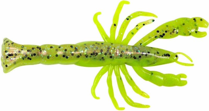 Berkley Gulp! Ghost Shrimp Chartreuse Belly 3" 7pk