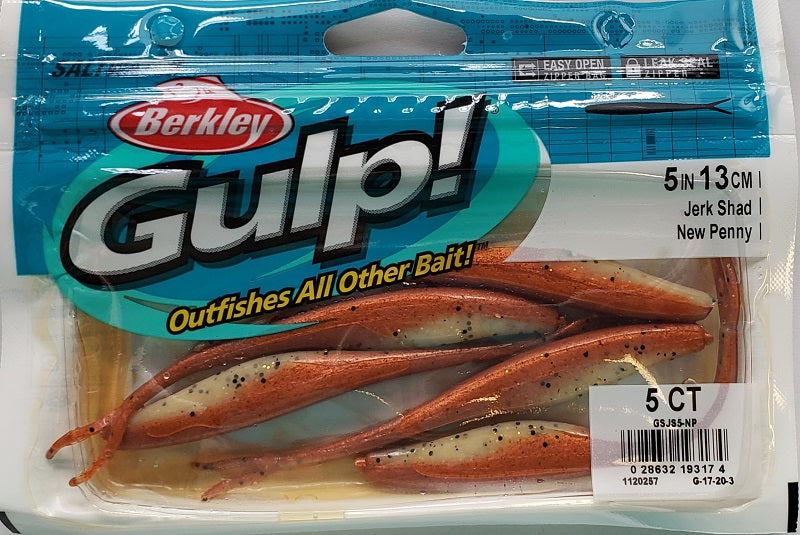 Berkley Gulp! Jerk Shad New Penny 5"