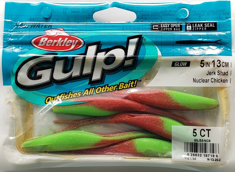 Berkley Gulp! Jerk Shad Nuclear Chicken 5"
