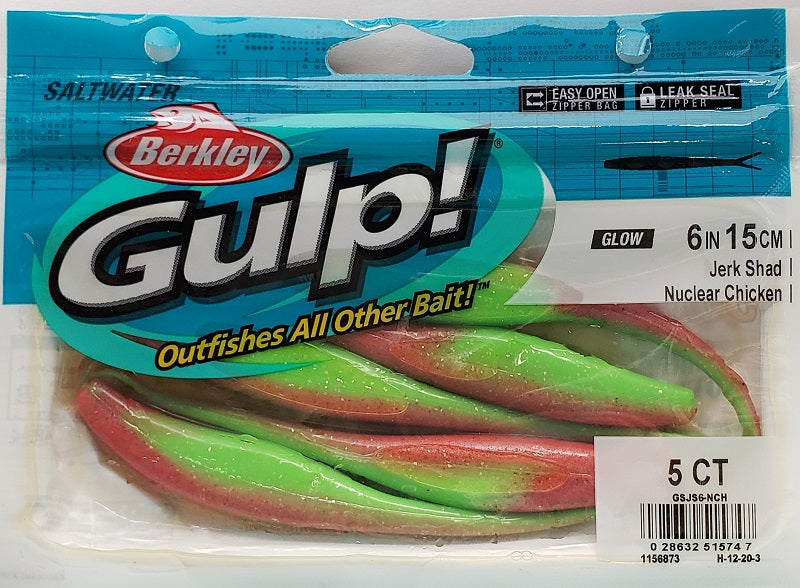 Berkley Gulp! Jerk Shad Nuclear Chicken 6"