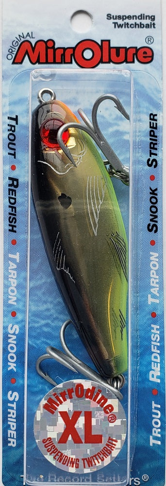 MirrOlure MirrOdine XL Suspending Twitchbait 27MR-BKGCH