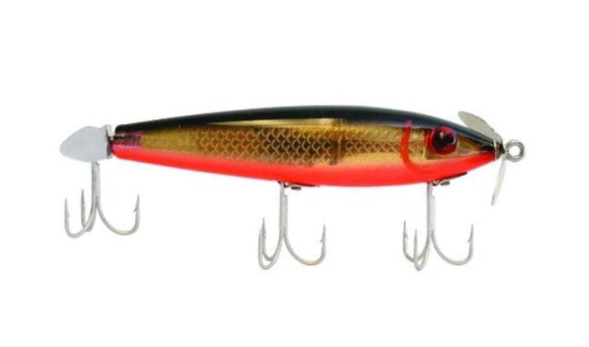 dual fishing lure MirrOlure 4" Prop Bait Dual-Prop Floating Twitchbait 5M 808