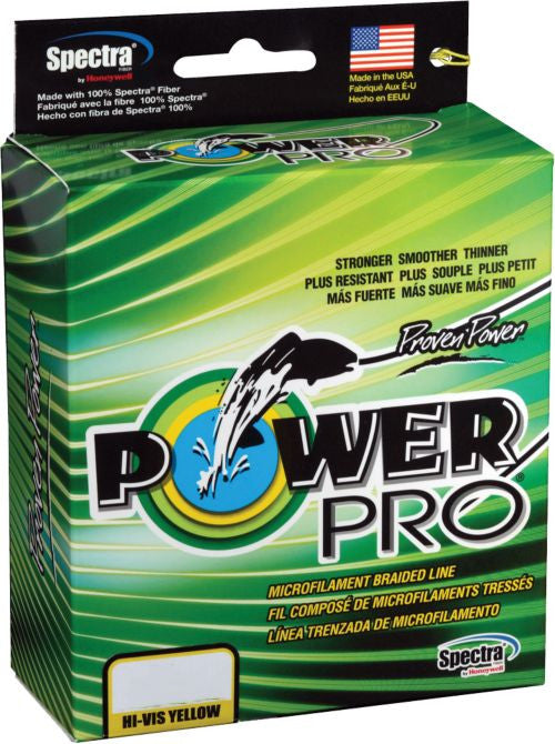 Power Pro Hi-Vis Yellow 15 lb 150 yds Braided Fishing Line
