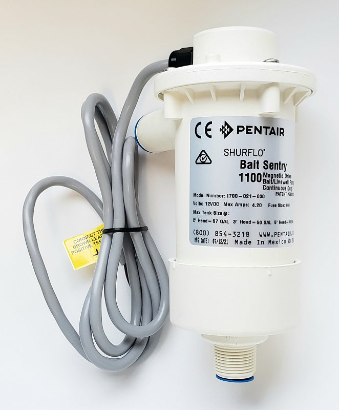 thumbnail image 2 of Shurflo 1700-021-030 Bait Sentry Livewell Pump – 1100 GPH Magnetic Drive – 12V 2 of 3