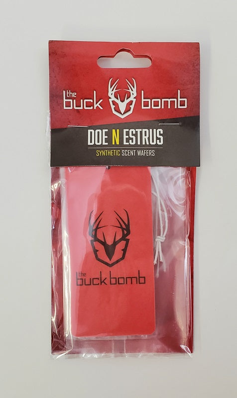 The Buck Bomb Doe N Estrus Synthetic Scent Wafers 3pk 200018