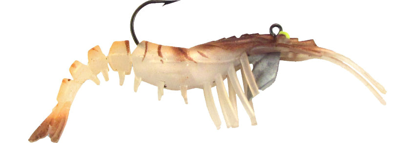 Vudu Shrimp Brown 3-1/4" 2pk