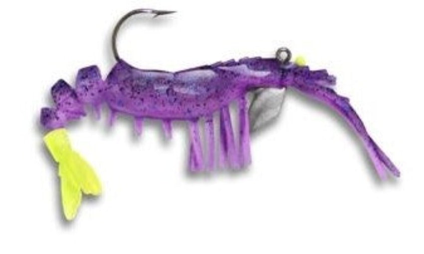 Vudu Shrimp Purple/Chartreuse 3-1/4 2pk
