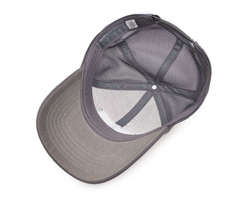 Yeti Grey on Grey Trucker Hat