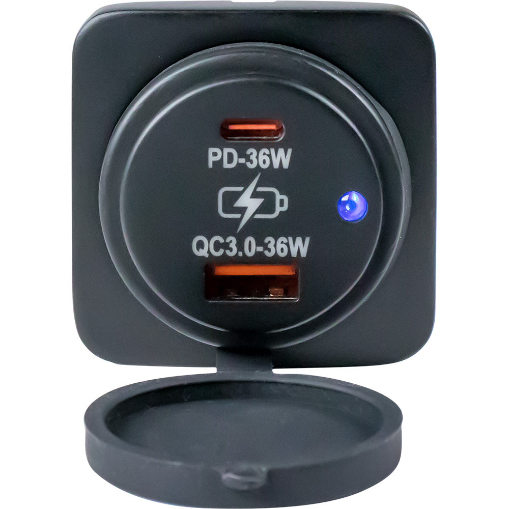 SeaDog USB A  USB C Surface Mount Power Socket 