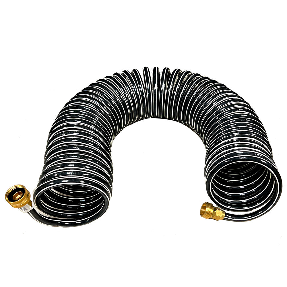 Trident Marine Coiled Wash Down Hose wBrass Fittings  
