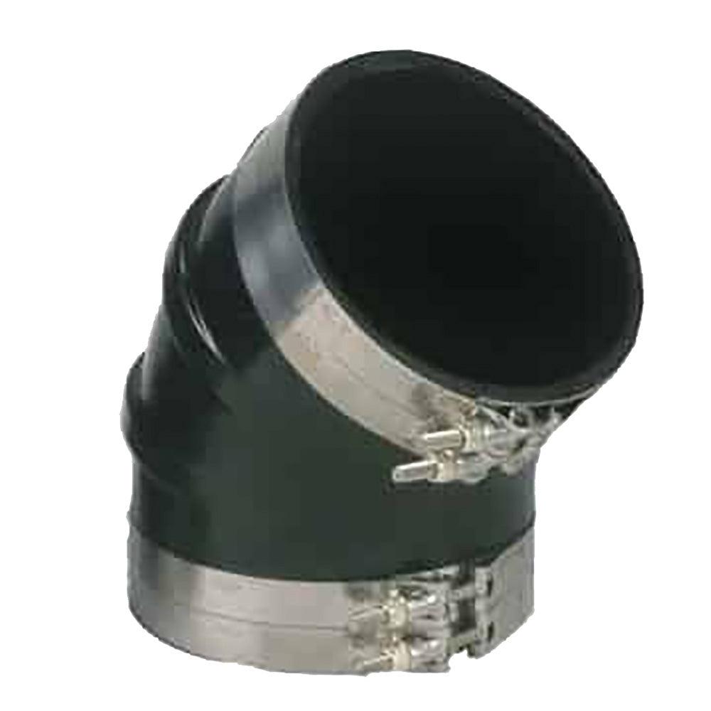Trident Marine 6 ID 45Degree EPDM Black Rubber Molded Wet Exhaust Elbow w4