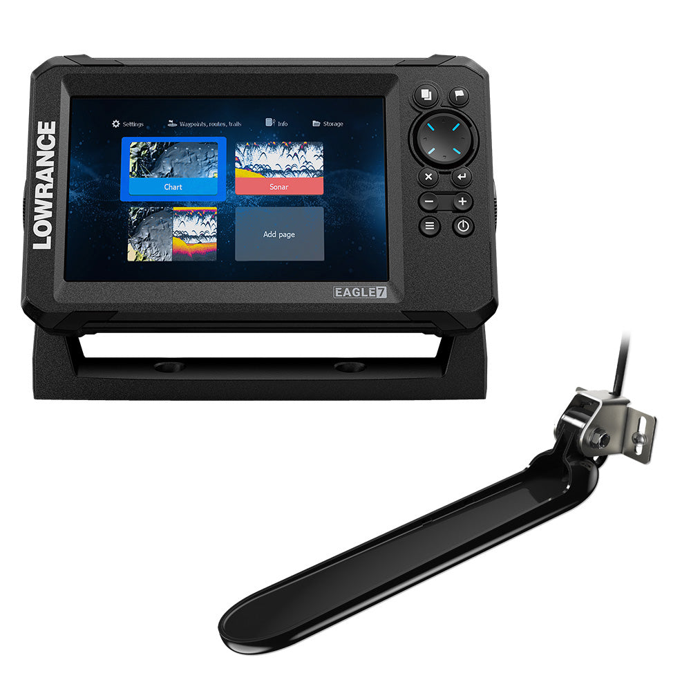 Lowrance Eagle 7 w/ Triple Shot Transducer  Discover On Board Chart