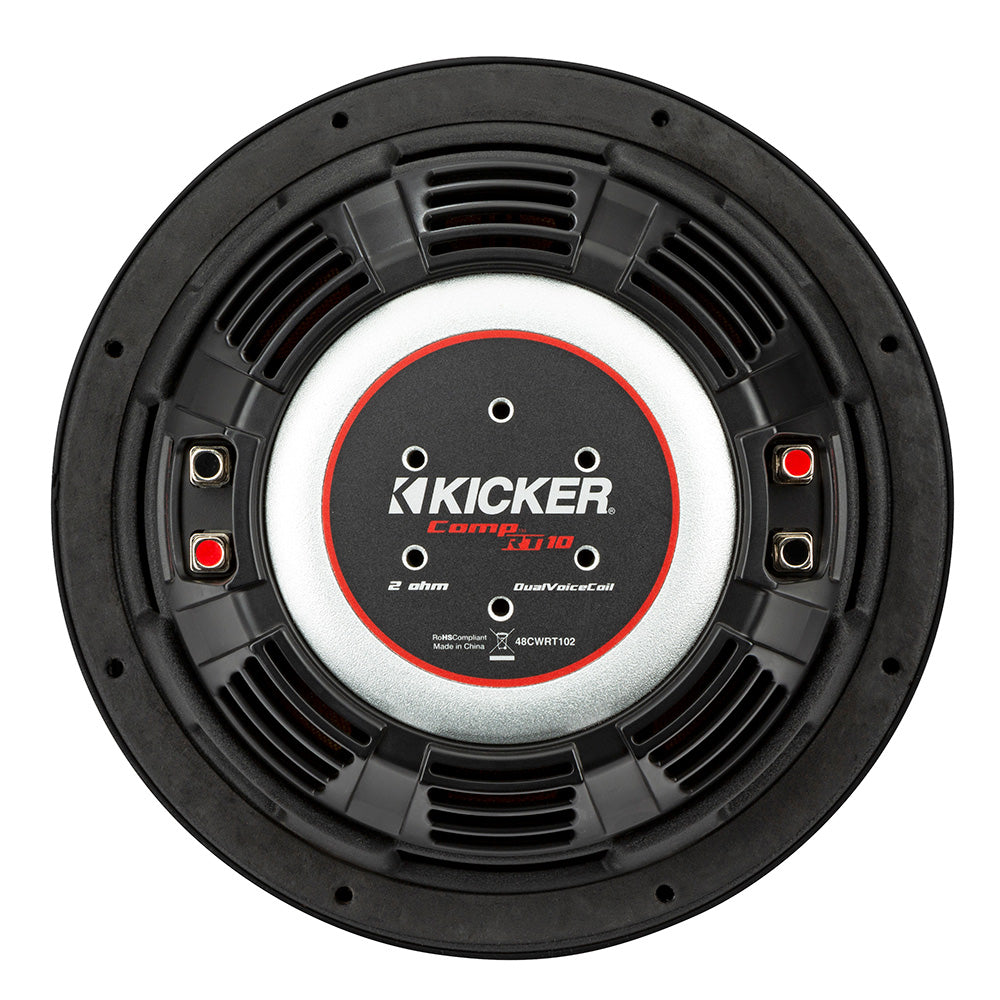 KICKER CompRT 10" Ultra Thin Subwoofer - 2-Ohm [48CWRT102]