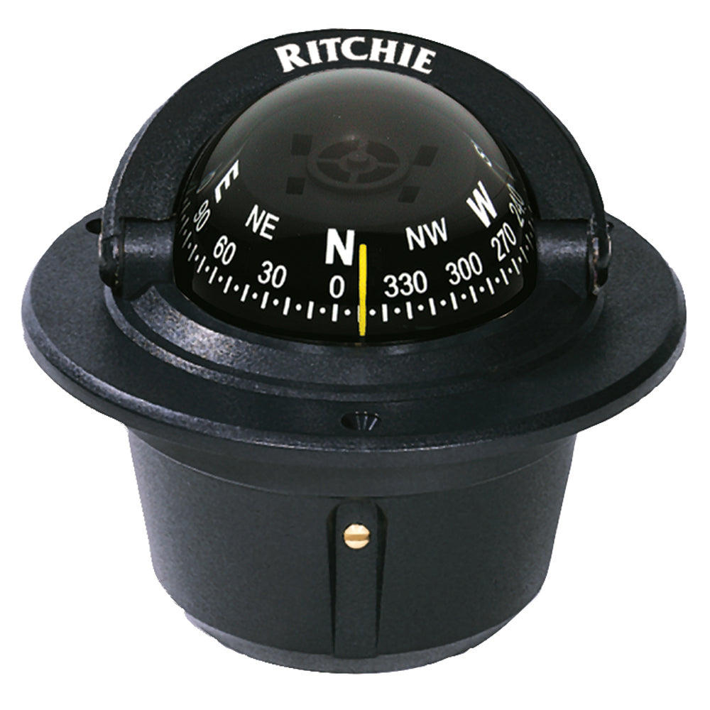 Ritchie F50 Explorer Compass  Flush Mount  Black