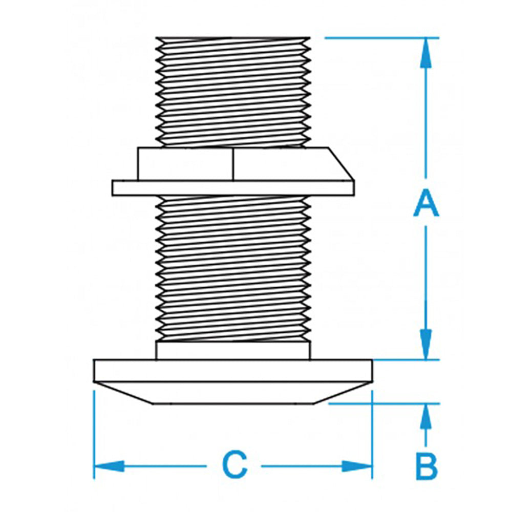 Bronze ThruHull Fitting
