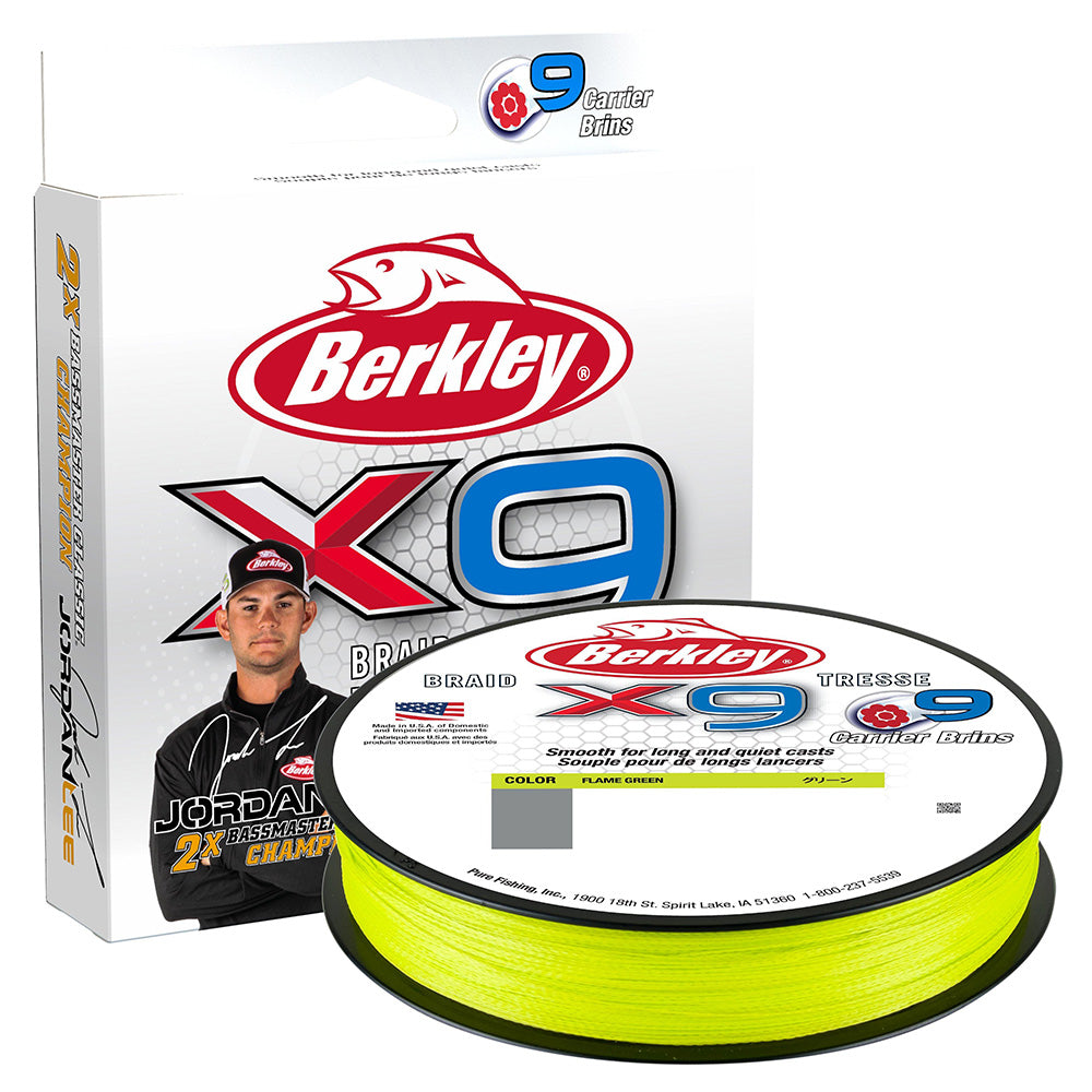 Berkley x9 Flame Green Braid  50lb 