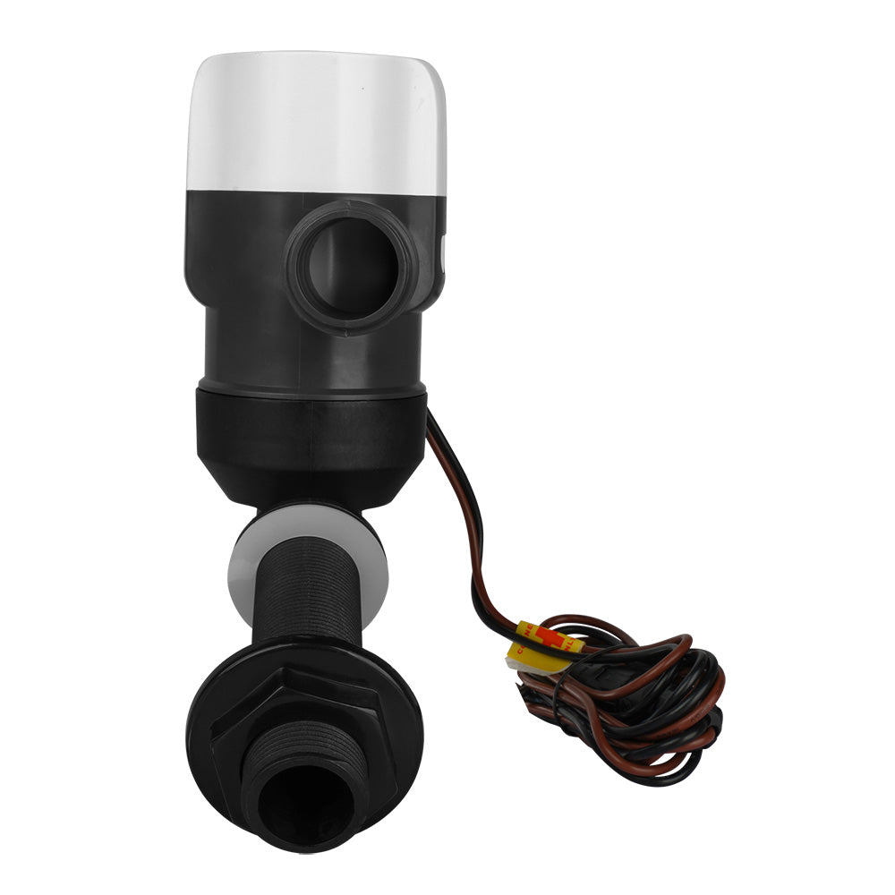 Commodore 1100 GPH Angled Livewell Pump - 12V 