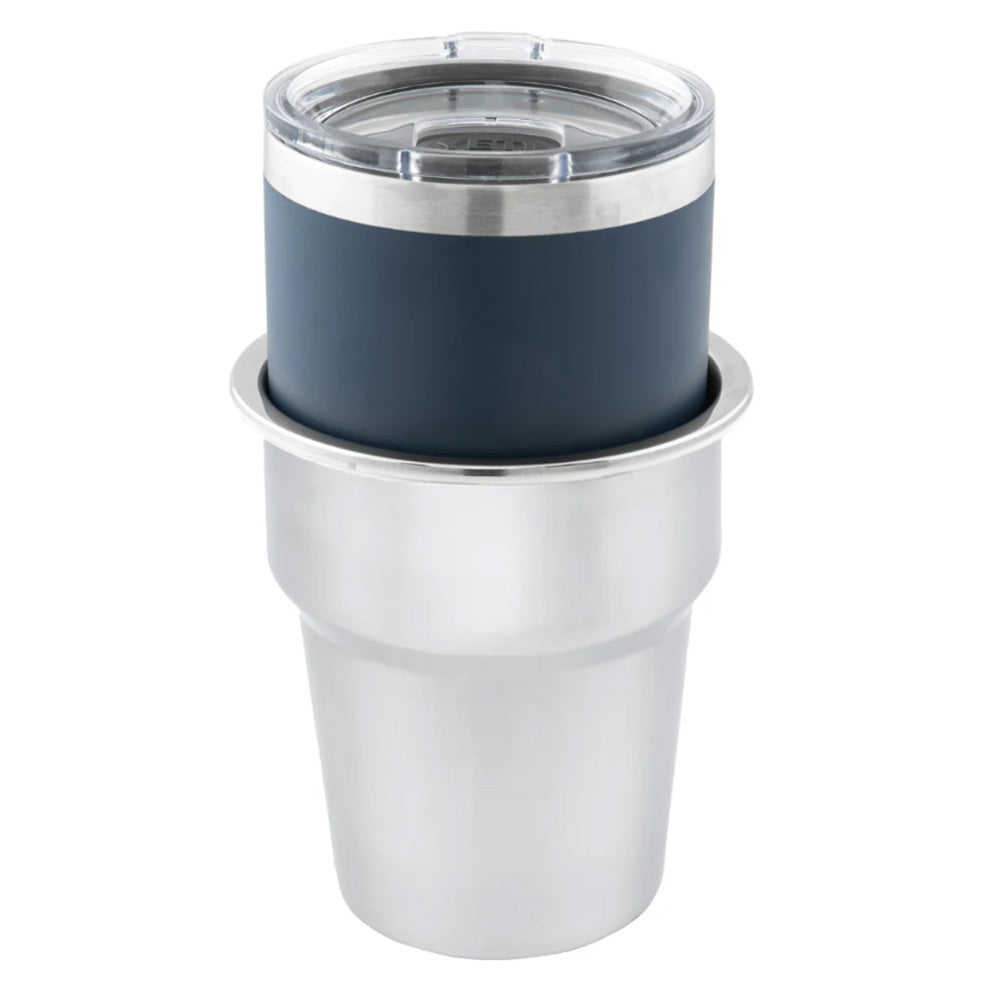 Whitecap Extra Large Stainless Steel Flush Cup holder S3507C