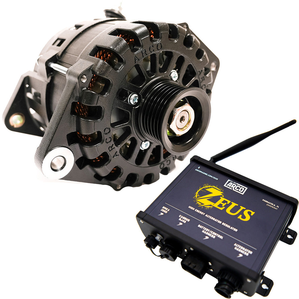 ARCO Zeus A275L J-180 4" Alternator w/Terminal Block  Zeus High-Energy Alternator Regulator [4022-AZ1000]