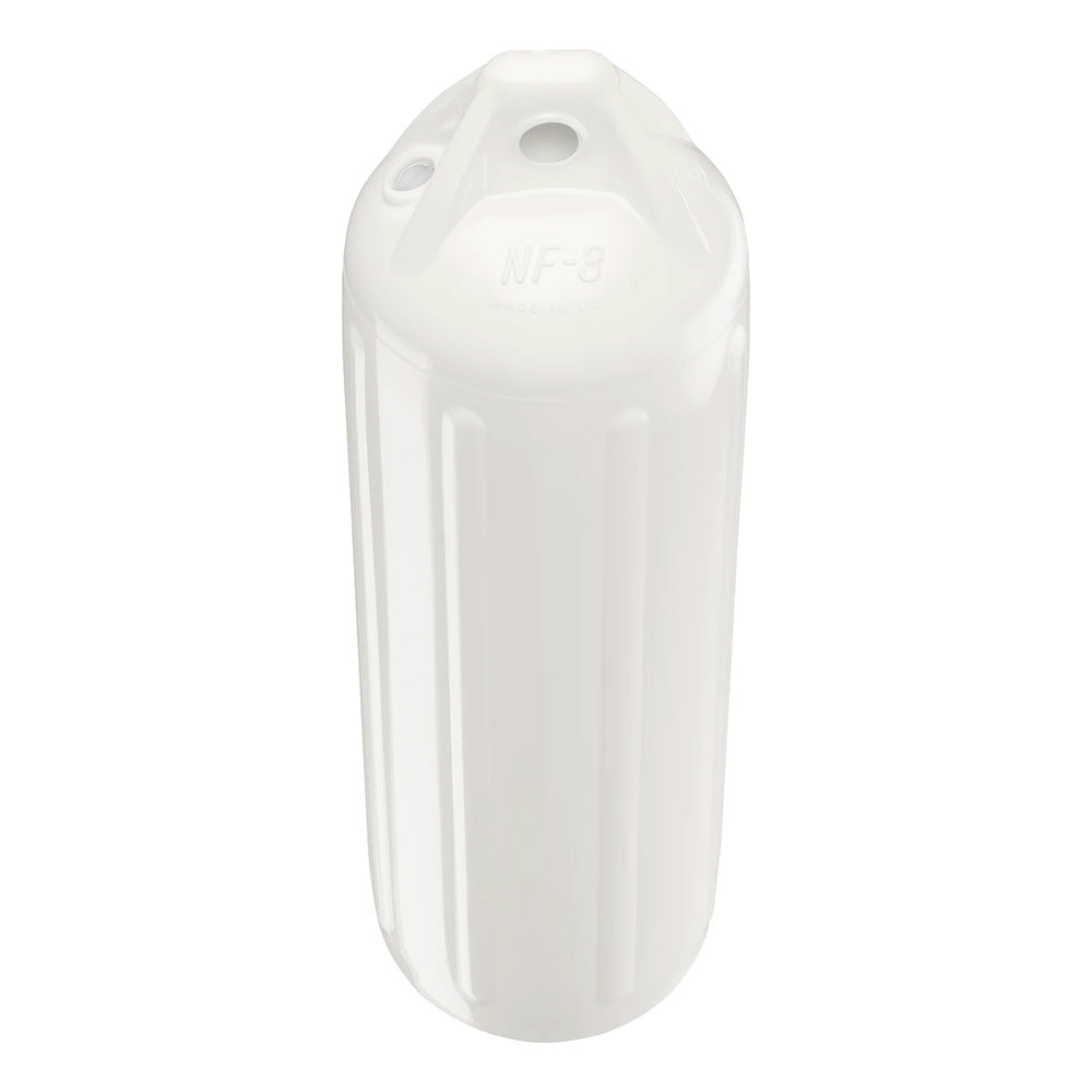 NF-3 Heavy-Duty Twin Eye 5.6" x 19" - White Boat Fender 