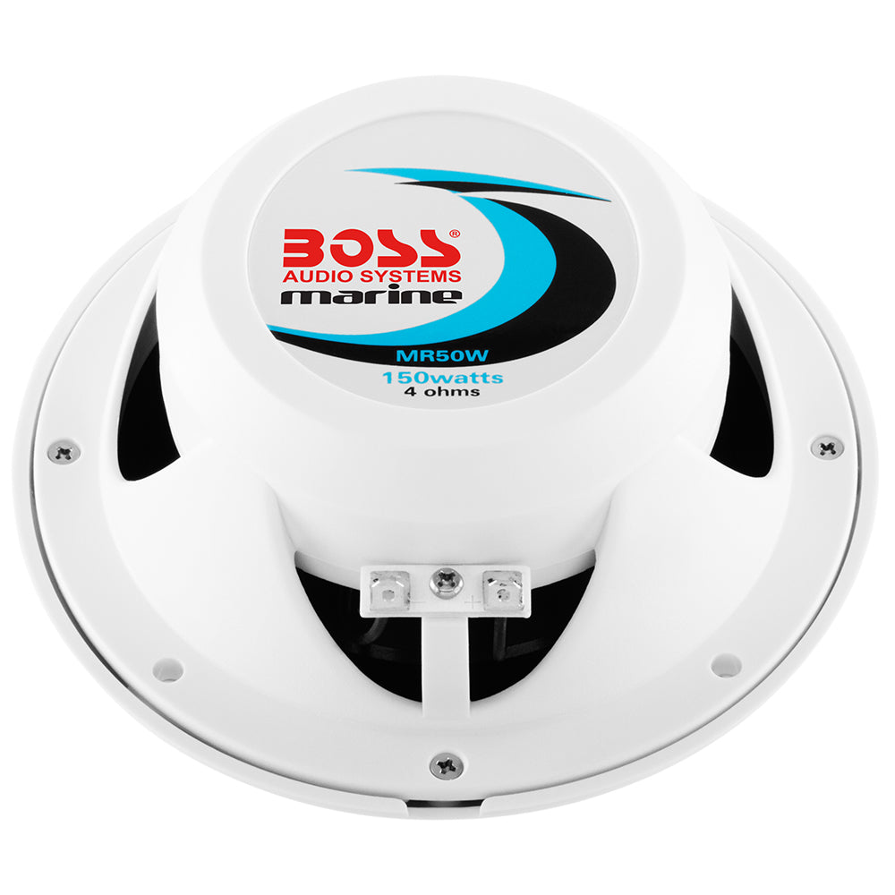 Boss Audio MR50 5.25" Round Speakers - White