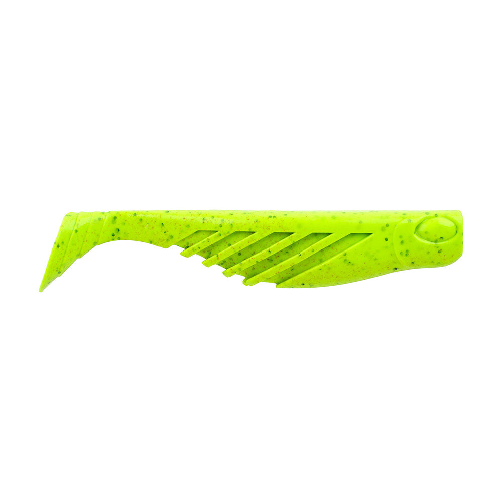 Berkley Gulp Saltwater Ripple Mullet  4"  Chartreuse Pepper