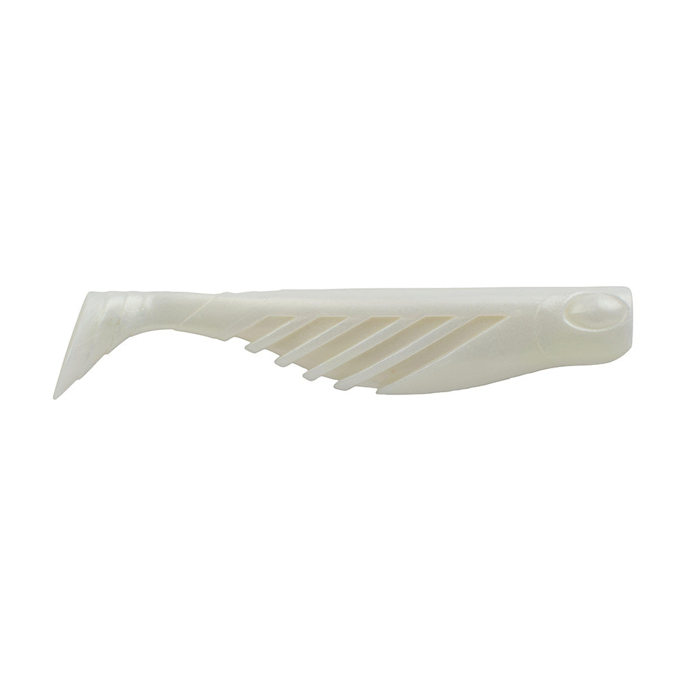 Berkley Gulp Saltwater Ripple Mullet  4"  Pearl White