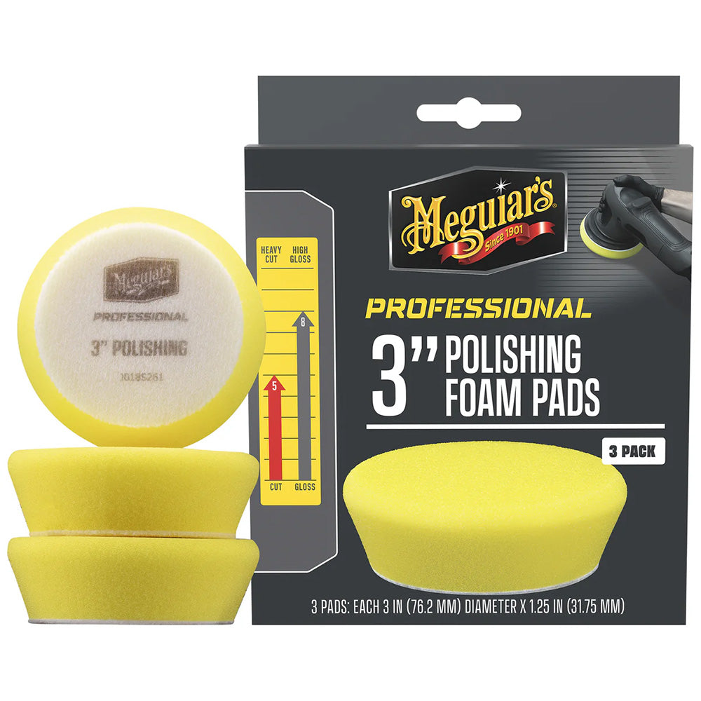 Meguiar's Professional 3" Polishing Foam Pads *3-Pack [M3PFP3]
