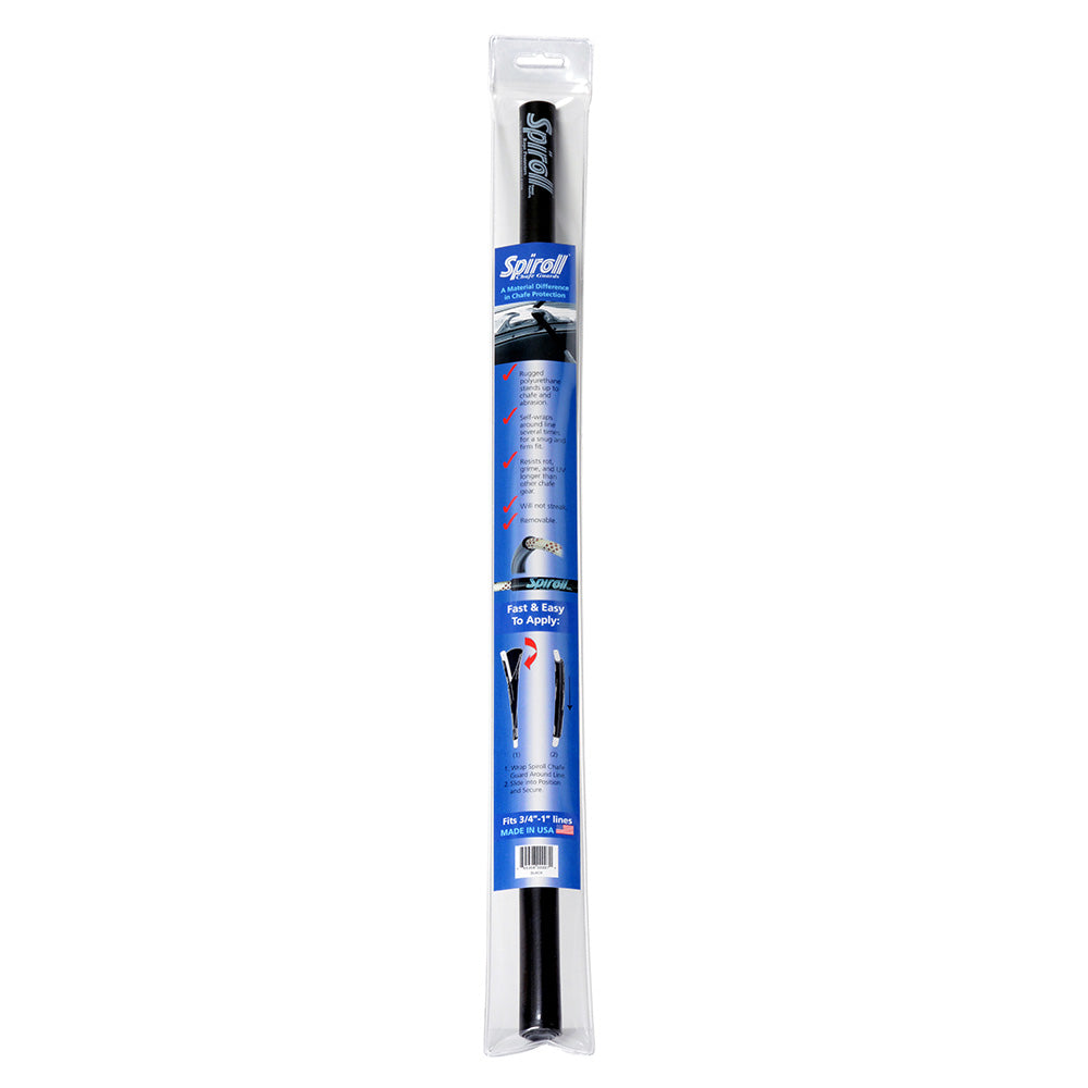 Spiroll Chafe Guard Black f/Lines up to 3/4"-1" 
