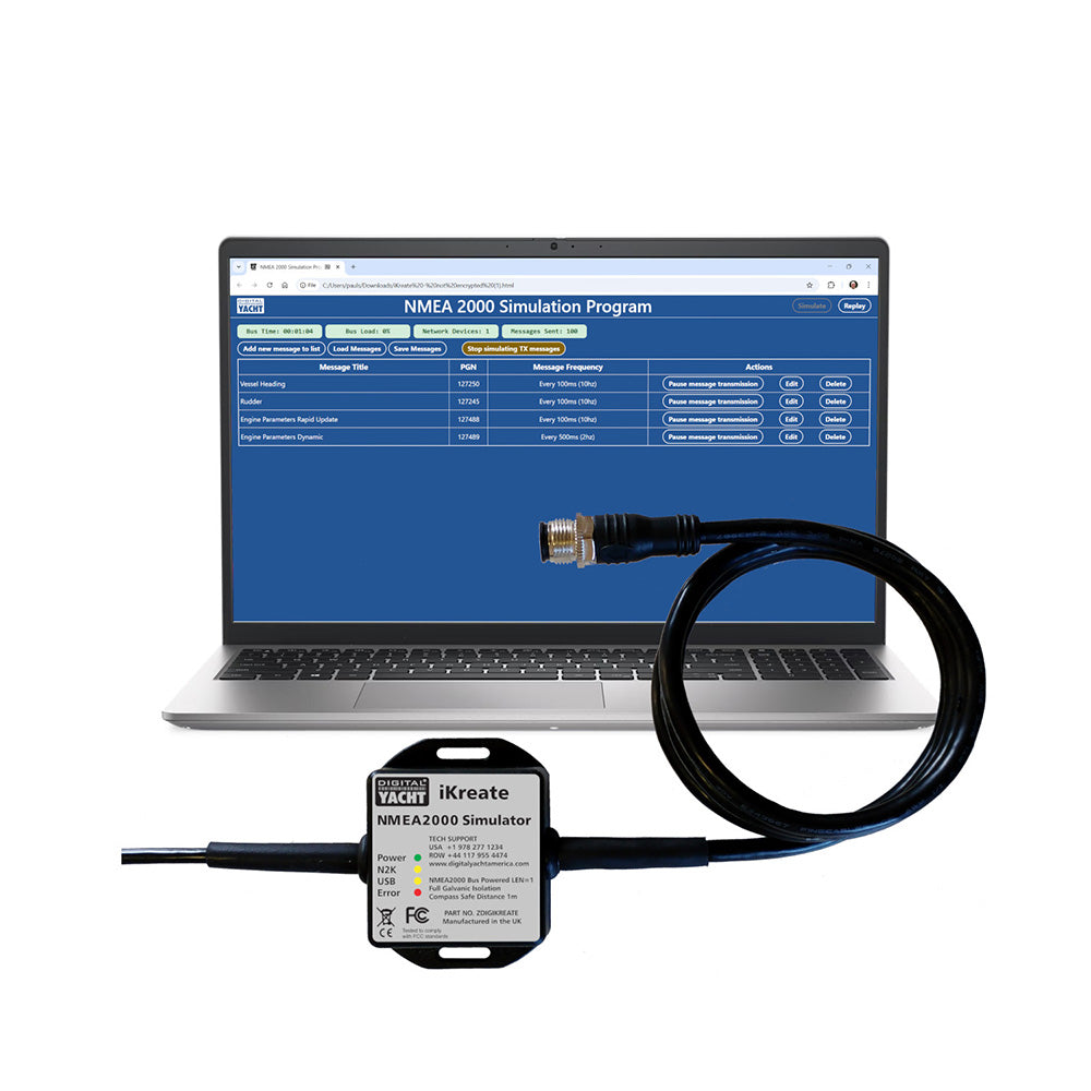 Digital Yacht iKreate NMEA 2000 Simulator