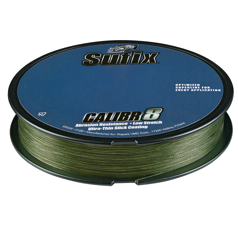 Sufix Calibr8 Braid 150yds 65lb - Low Vis Green [694-065G]